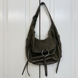 Nine West NWT Forest Green Shoulder Bag Handbag Purse Spacious Interior